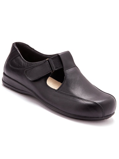 Salomés ultra larges pieds sensibles - Pédiconfort - Noir
