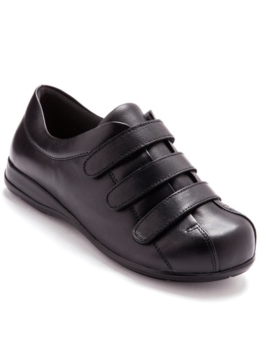 Derbies ultra larges pieds sensibles - Pédiconfort - Noir