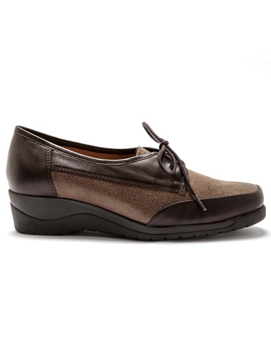 Derbies à lacets grande largeur cuir - Pédiconfort - 