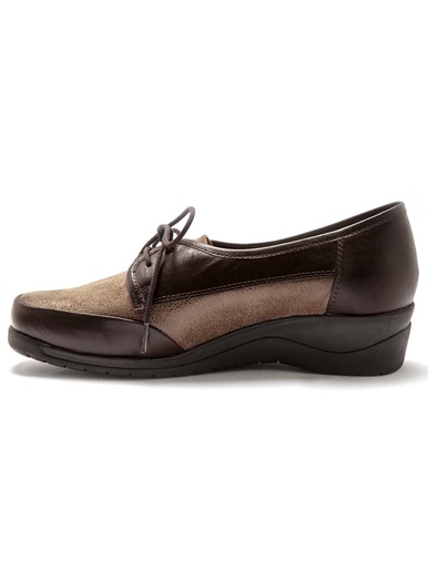 Derbies à lacets grande largeur cuir - Pédiconfort - 