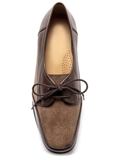 Derbies à lacets grande largeur cuir - Pédiconfort - 