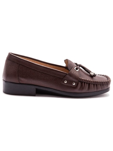 Mocassins en cuir plateau cousu main - Pédiconfort - 