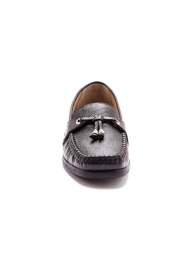 Mocassins en cuir plateau cousu main