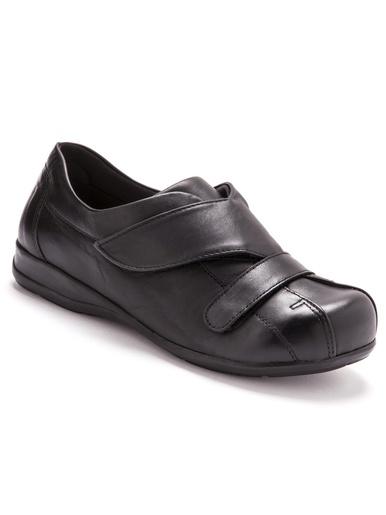 Derbies à scratch pieds sensibles - Pédiconfort - Noir