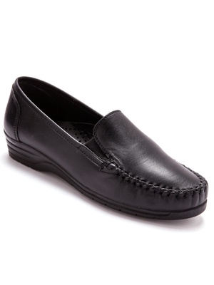 Mocassins cuir grande largeur