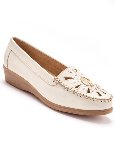 Mocassins ajourés grande largeur - Pédiconfort -