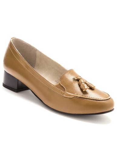 Trotteurs à pompons cuir demi-pointures - Pédiconfort -