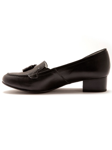 Trotteurs à pompons cuir demi-pointures