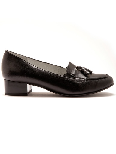 Trotteurs à pompons cuir demi-pointures