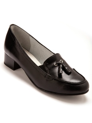 Trotteurs à pompons cuir demi-pointures