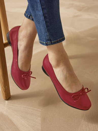 Ballerines classiques - Pédiconfort - Rouge