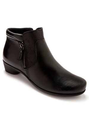 Boots cuir à aérosemelle® extra larges