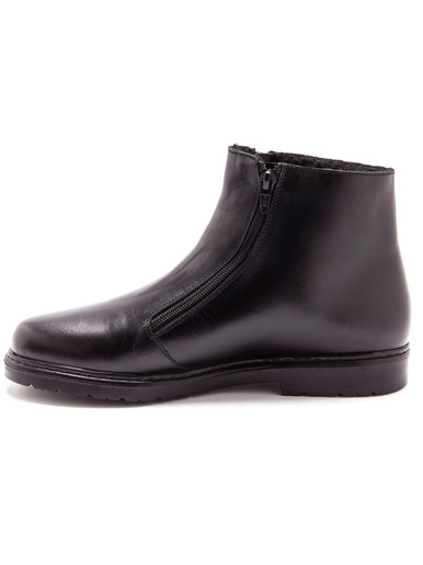 Bottillons cuir fourrés