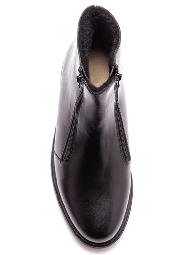 Bottillons cuir fourrés