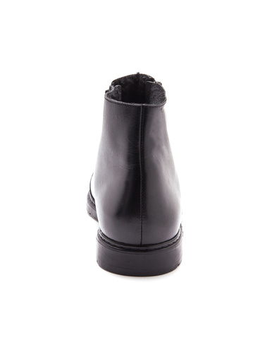 Bottillons cuir fourrés