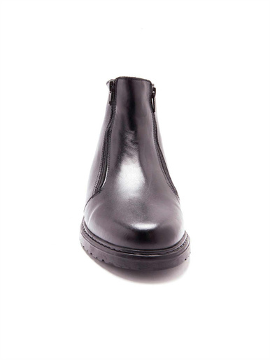 Bottillons cuir fourrés