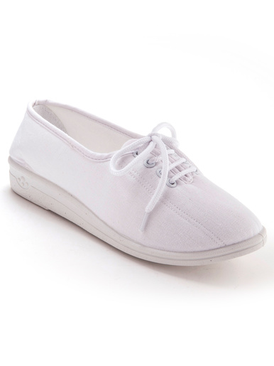 Derbies en toile intérieur éponge - Pédiconfort - Blanc