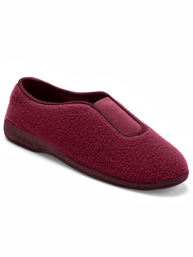 Ballerines souples en fibre polaire - Pédiconfort - Bordeaux