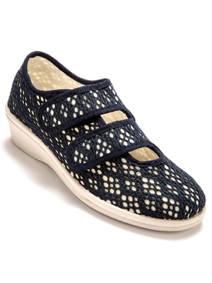 Derbies souples toile et éponge