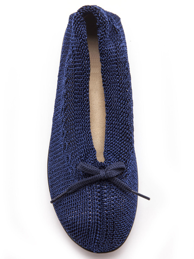 Ballerines au dessus tricoté femme