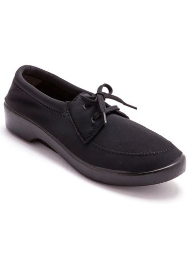 Derbies à lacets en maille extensible - Pédiconfort - Noir