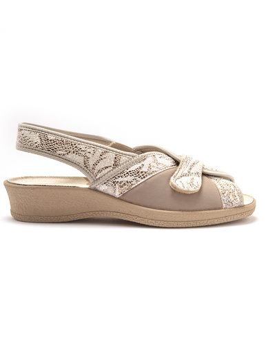 Sandales textile spécial hallux valgus