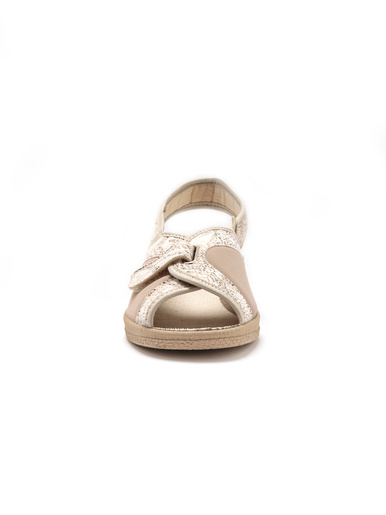 Sandales textile spécial hallux valgus