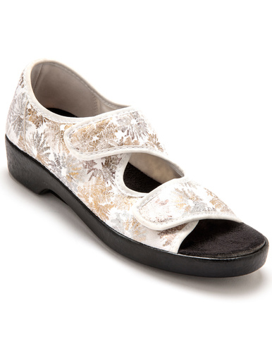 Sandales grande largeur maille extensibl - Pédiconfort -