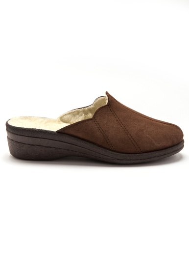 Sabots cuir fourrés laine majoritaire