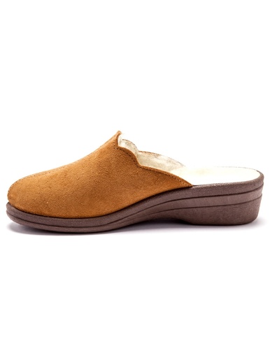 Sabots cuir fourrés laine majoritaire