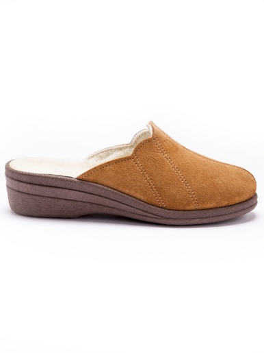 Sabots cuir fourrés laine majoritaire
