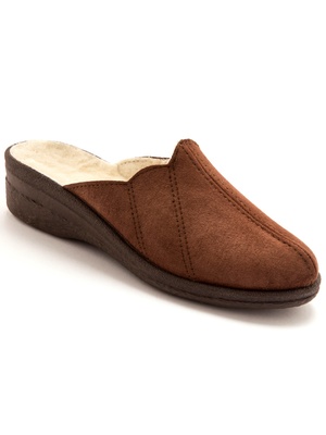 Sabots cuir fourrés laine majoritaire