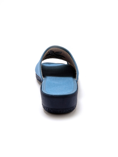 Mules brodées doublure éponge