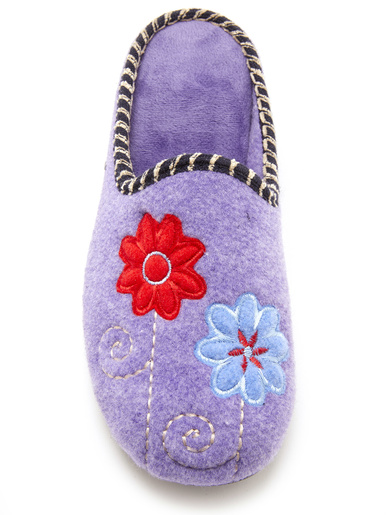 Mules brodées