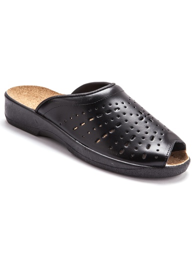 Mules en cuir à galbe anatomique - Pédiconfort -