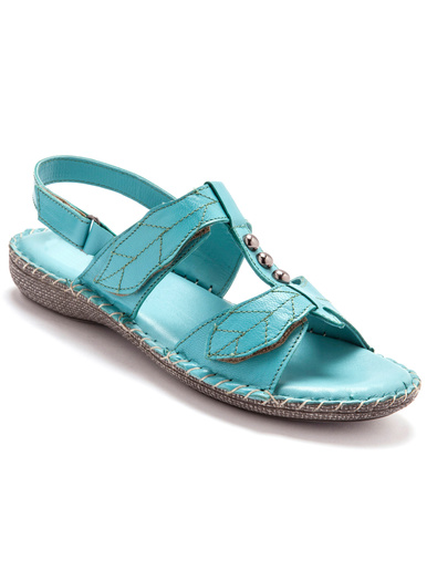 Sandales ultra souples en cuir - Pédiconfort - 