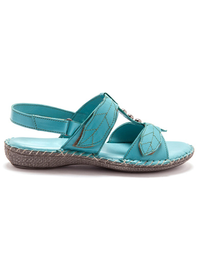 Sandales ultra souples en cuir - Pédiconfort - 