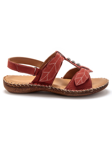 Sandales ultra souples en cuir - Pédiconfort - 