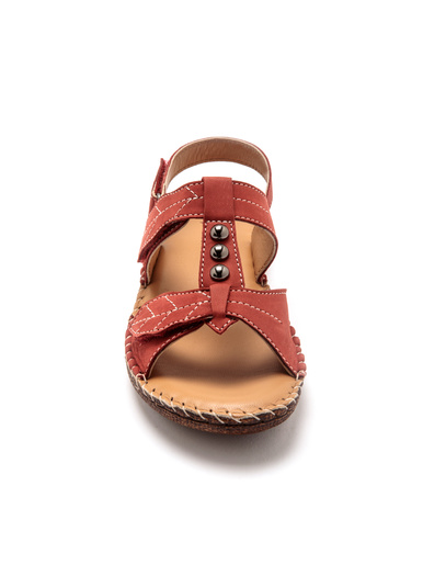 Sandales ultra souples en cuir - Pédiconfort - 