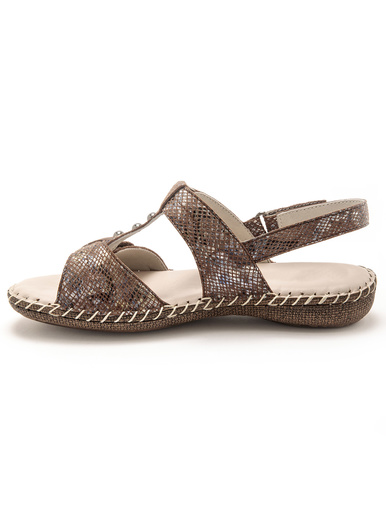 Sandales ultra souples en cuir - Pédiconfort - 