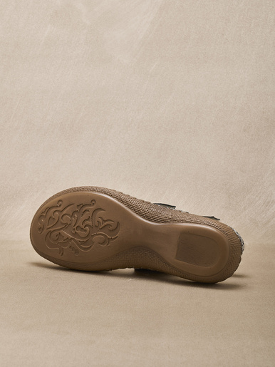 Sandales ultra souples en cuir