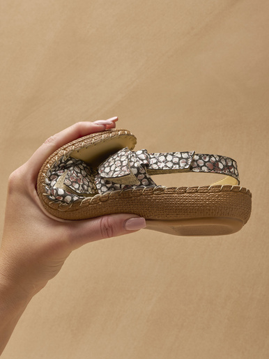 Sandales ultra souples en cuir