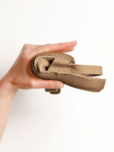 Sandales ultra souples en cuir