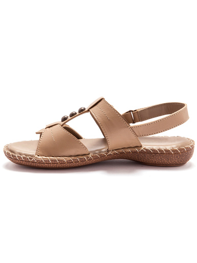 Sandales ultra souples en cuir