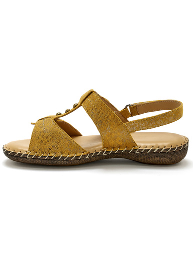 Sandales ultra souples en cuir - Pédiconfort - 