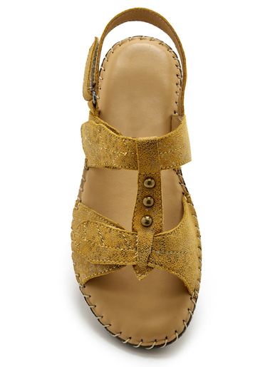 Sandales ultra souples en cuir - Pédiconfort - 
