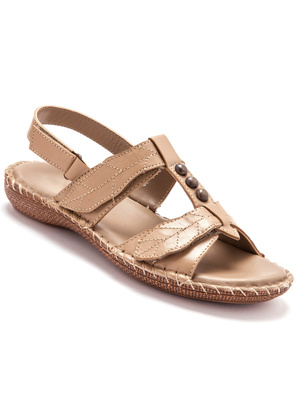 Sandales ultra souples en cuir