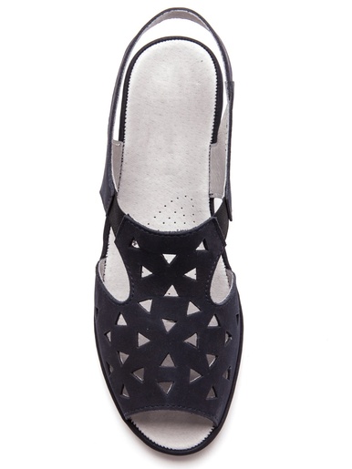 Sandales ultra souples cuir aérosemelle® - Pédiconfort - Marine