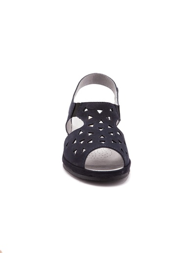 Sandales ultra souples cuir aérosemelle® - Pédiconfort - Marine