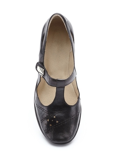 Salomés cuir avec bijou fantaisie
